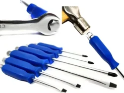 Set X6 De Destornilladores Con Mango Azul SD0090