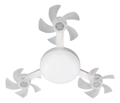 Lampara Colgante De Luz De 3 Cabezas C/ Ventilador Drone Fan - Image 4