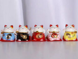 Set 5 Gatitos De La Fortuna Decorativos