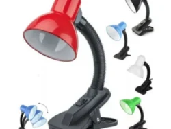 Velador Pinza Broche Lampara De Mesa O Escritorio 220v EA-721