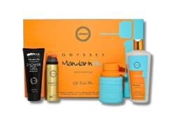Set de regalo Odyssey Mandarin Sky Eau de Parfum 100 ml + Spray corporal 50 ml + Gel de ducha 100 ml + Champú 250 ml Unisex de Armaf