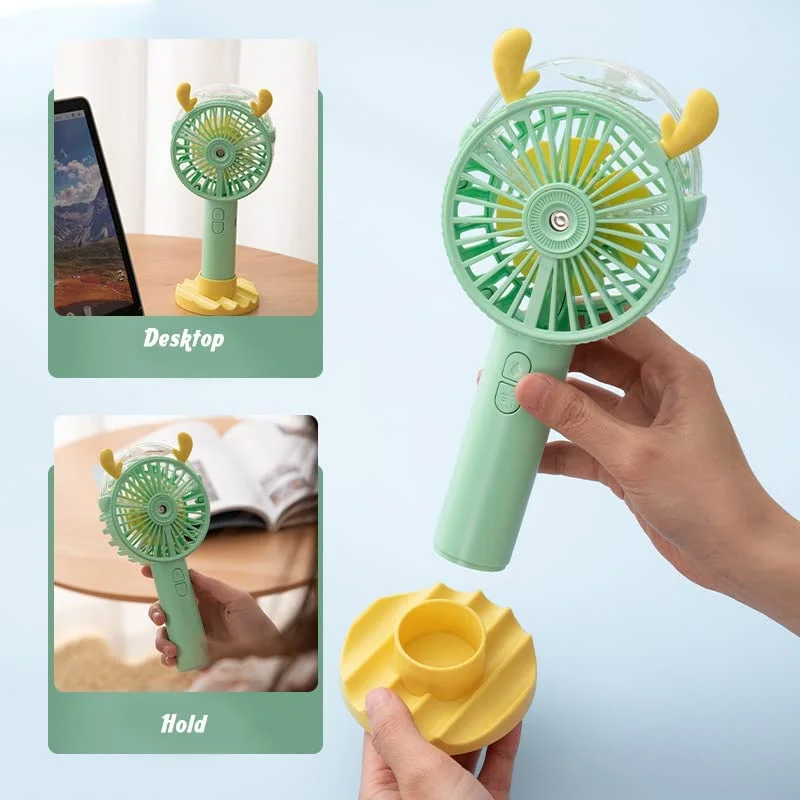 Mini Ventilador Con Accesorio Diseños Varios No. SY958 - Image 4