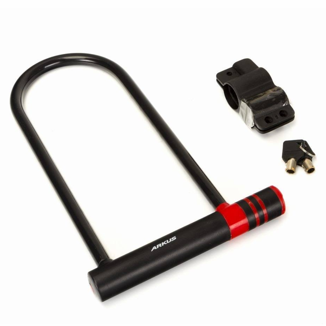 Candado Traba Linga En U Acero Bici Moto Seguridad 2 Llaves An Chi NO:214 - Image 3