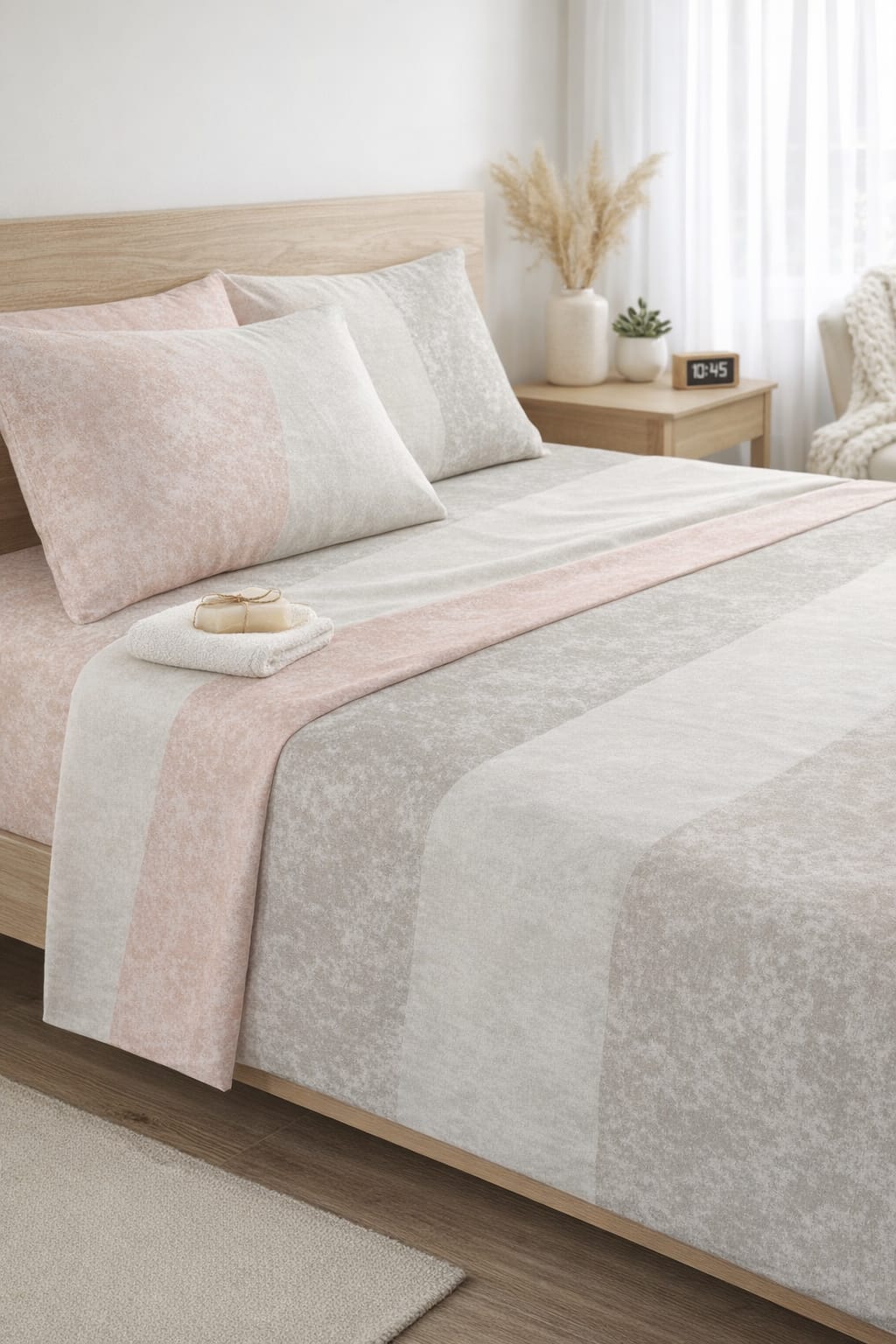 Juego de Sábanas 1 1/2 Plaza Confort Home 144 Hilos Algodón Touch - Image 2