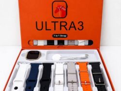 Smartwatch Ultra 3 Caja Naranja Pantalla Grande + 7 Correas