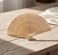 Abanico Plegable Diseños Varios Madera