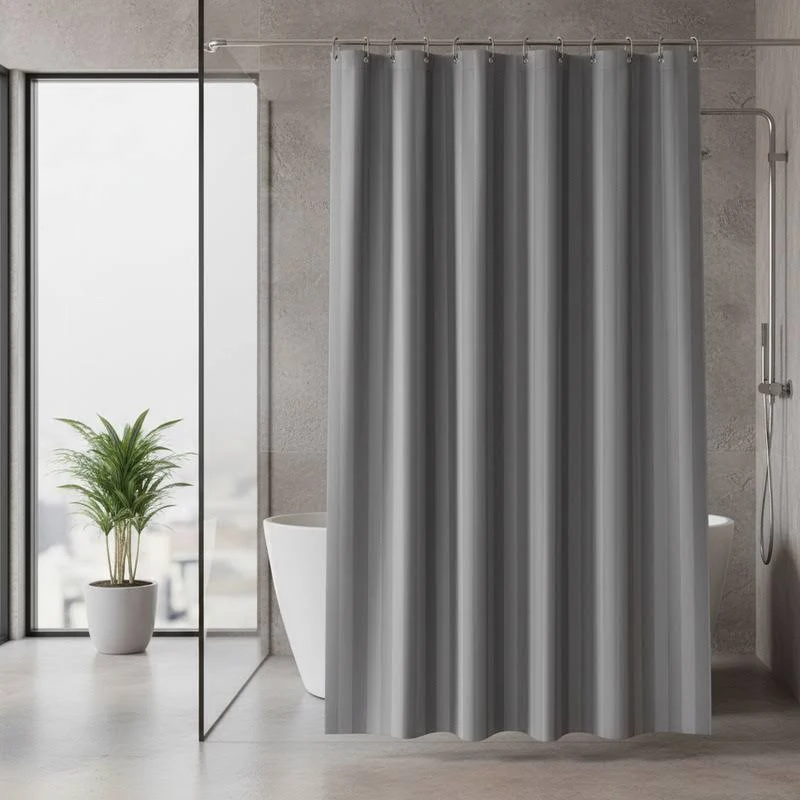 Cortina Para Baño Teflon 180x180cm 12 Ganchos Belgrano Home