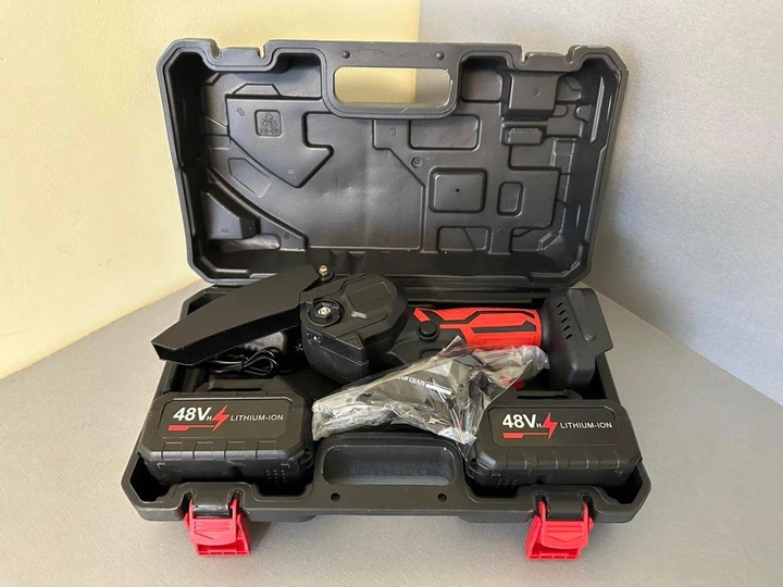 Mini Motosierra Doble Sierra Inalambrica Recargable Estuche Negro - Image 2