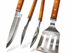 Set X3 De Cubiertos Para Asado Barbacoa BBQ Stainless Steel