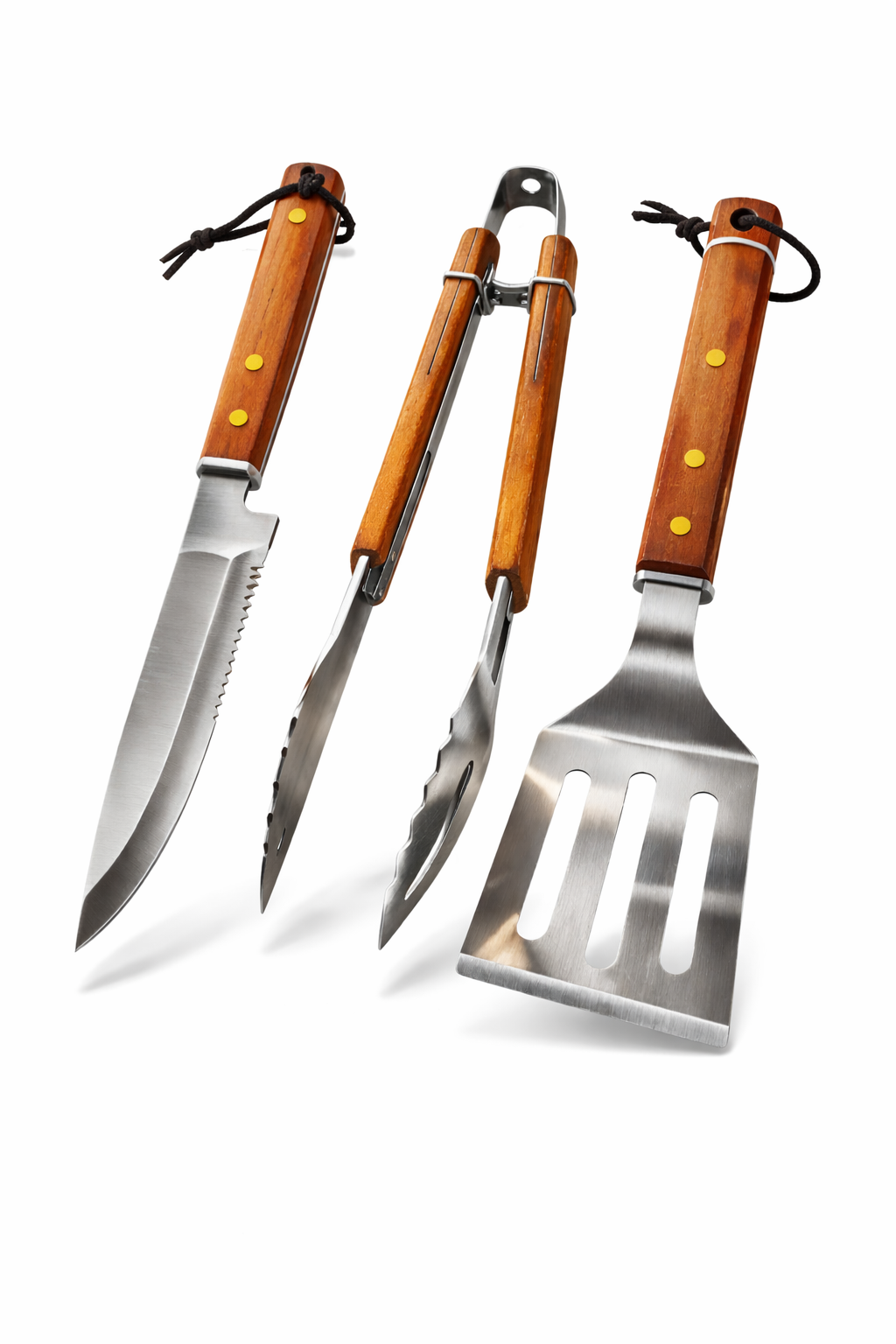 Set X3 De Cubiertos Para Asado Barbacoa BBQ Stainless Steel
