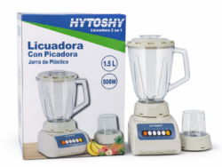 Licuadora C/ Picadora Jarra De Plastico Hytoshy 1.5L hy-999p