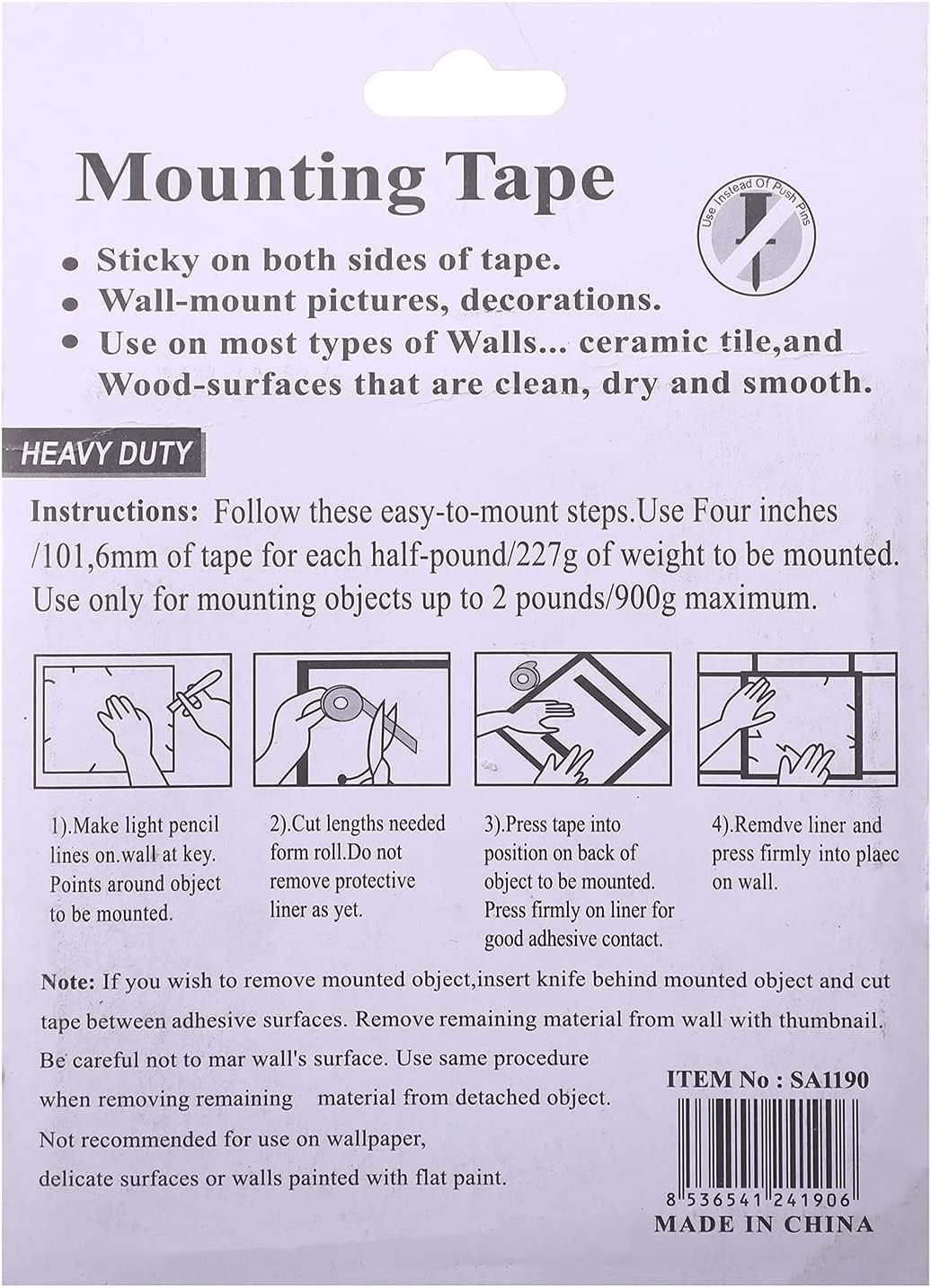 Cinta de Montaje de espuma de doble cara de alta resistencia Feiyada FYD-1888 - Image 3