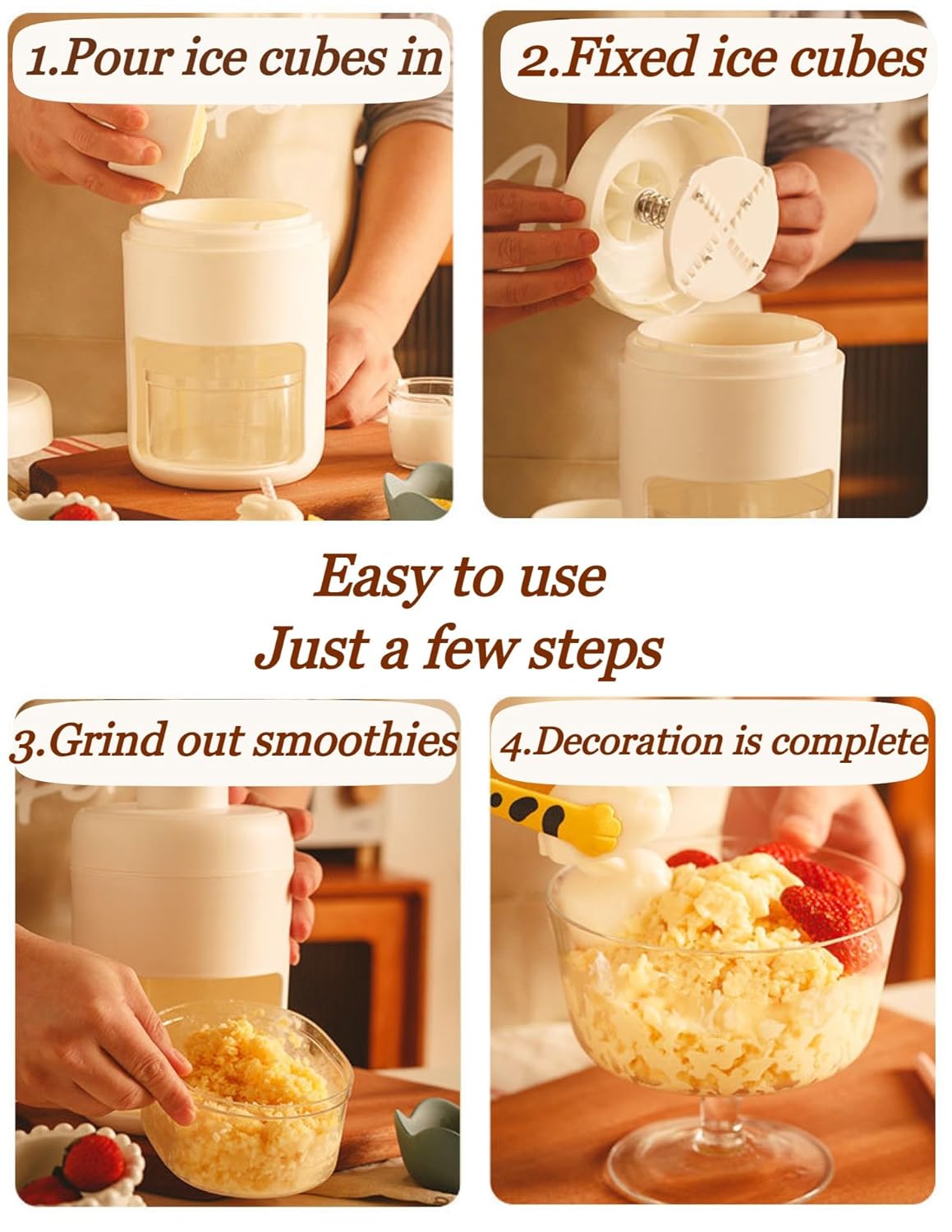 Maquina trituradora de hielo manual AV5651 - Image 3