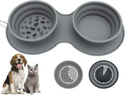 Comedero Y Bebedero De Silicona Para Mascotas Ea-248