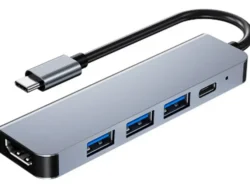 Adaptador 5 En 1 Tipo C Gtc HUG-017 USB PC