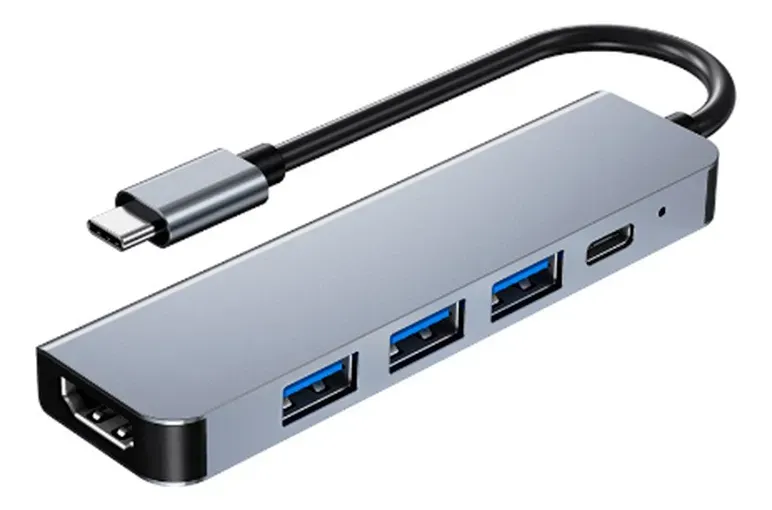 Adaptador 5 En 1 Tipo C Gtc HUG-017 USB PC
