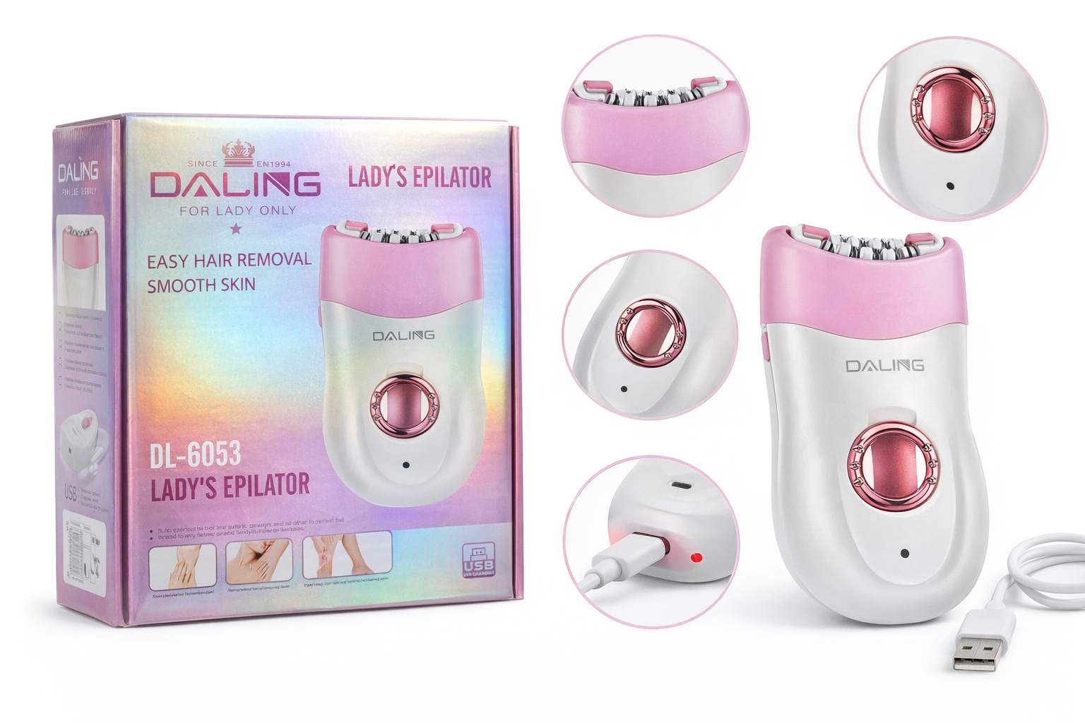 Depiladora Daling Para Todo El Cuerpo DL-6053 / B58