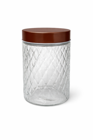 Frasco De Vidrio Con Tapa Dorada 1200ml Q1089-1200