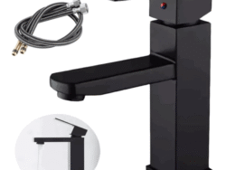 Canilla Monocomando Para Lavatorio Color Negro H0G0290