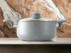 Cacerola De Granito Antiadherente Asas Silicona 26cm HS-6008-26