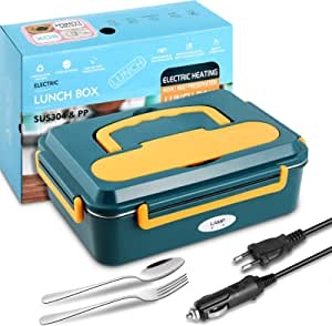 Lunchera Electrica Sus304 C/ Bandeja y Cubiertos