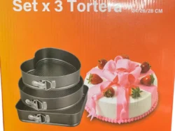 Set X3 Tortera Mixta Cuadrado, Redondo y Corazon Desmontable QX-009