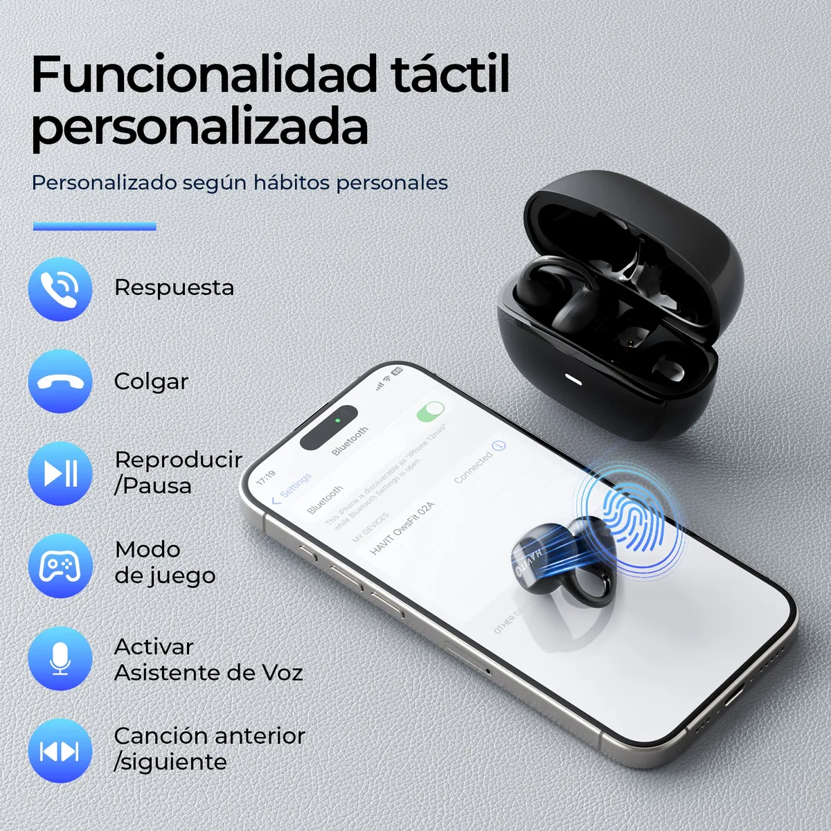 Auricular Inalámbricos HAVIT OpenBuds 02A OSW916 Bluetooth 6.0 - Image 8