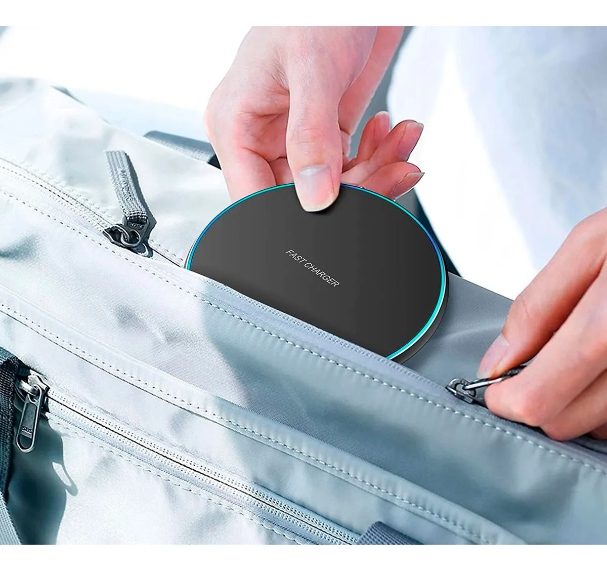 Cargador Inalámbrico 15w Carga Rápida Para Celular ZC-Q21 - Image 4