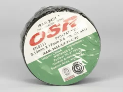 Cinta Aisladora Negra 0.13 X 17mm X 6.4m OSR IRAM 2454-3