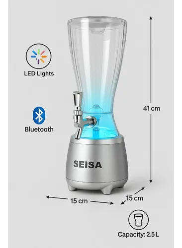 Dispenser De Cerveza O Jugos Con Parlante Seisa YX-S9866 - Image 4