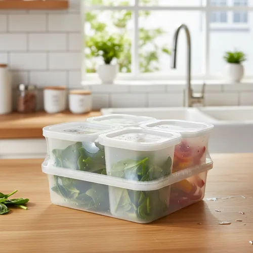 Tupper + 4 Mini Contenedores De Alimentos Plastico Combined