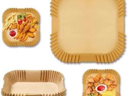 Papel Para Freidora De Aire Cuadrado 22cm AJCF0018 50PICS