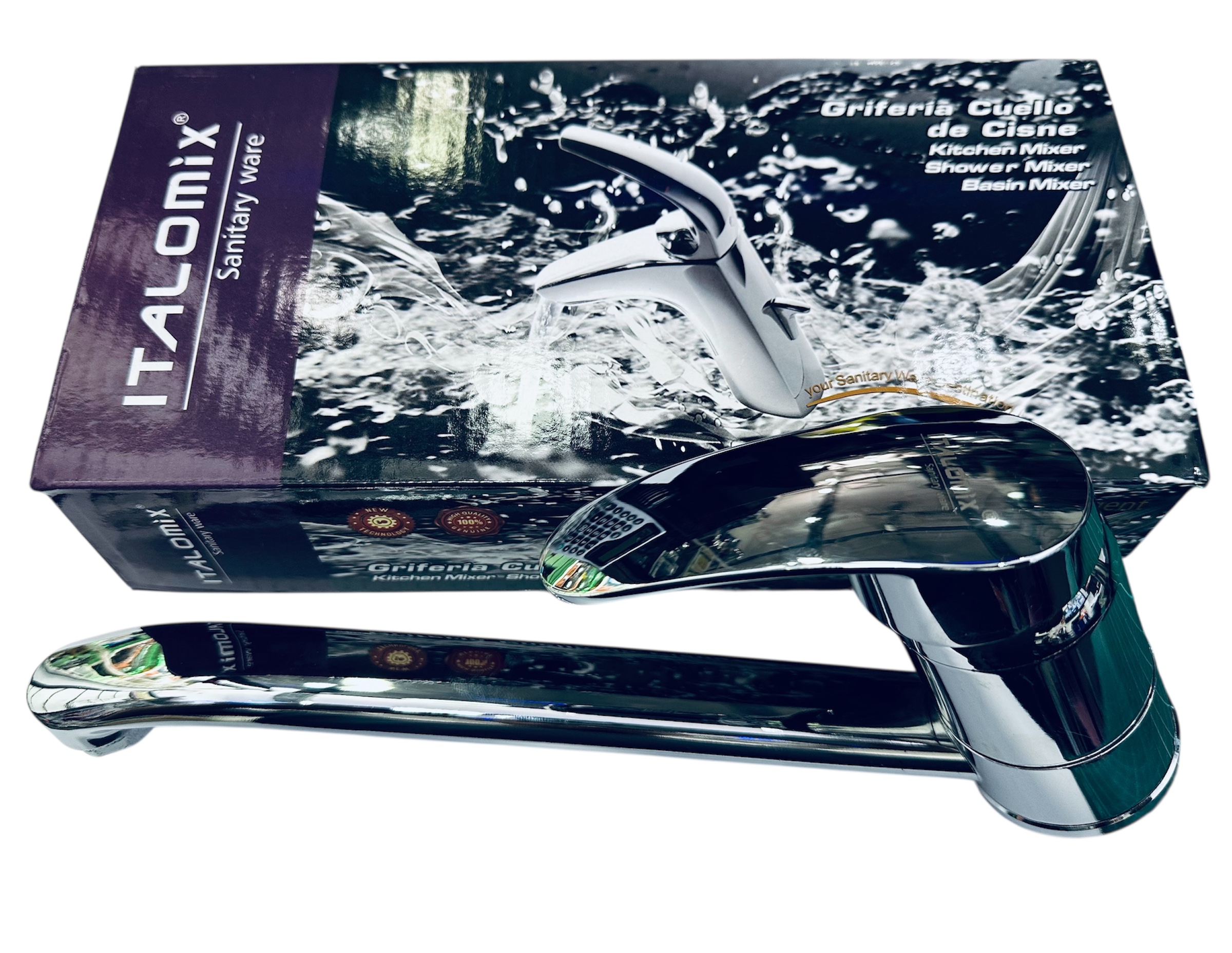 Canilla Para Baño Griferia Cuello De Cisne AM-2709-1 - Image 2