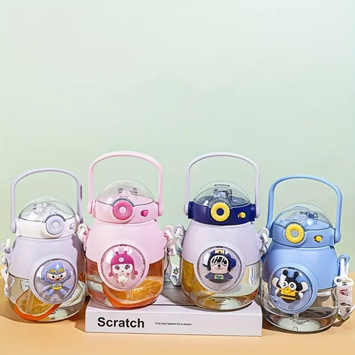 Botella De Agua Redondo Con Pico De Goma WF66