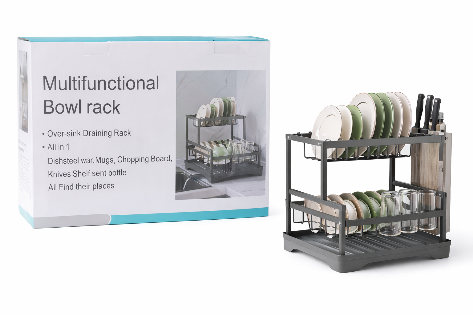 Organizador Escurridor de Platos Sobre Bacha 2 Pisos 2255