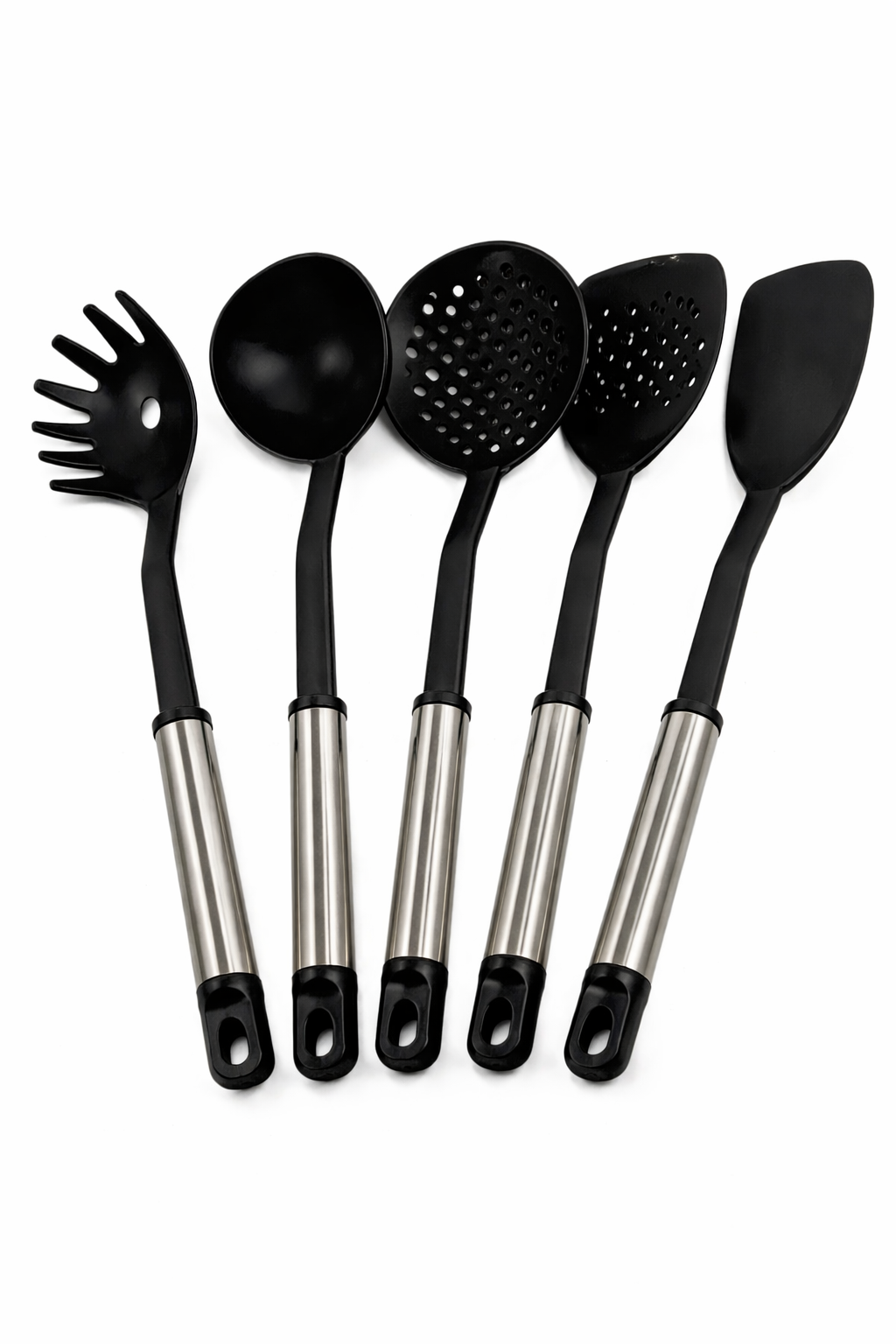 Set De Utensillos De Cocina X5 Negros 202415