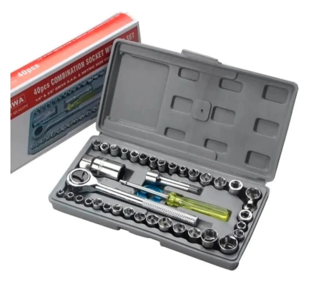 Juego De Llaves De 40 Piezas 1/4" Y 3/8" TB-40