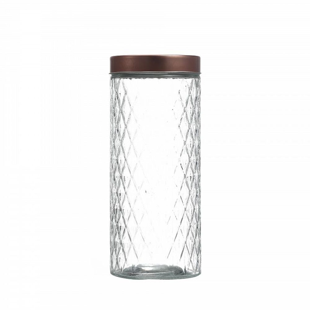 Frasco De Vidrio Con Tapa Dorada 2000ML Q1089-2000