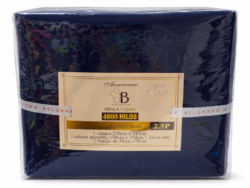 Set de Cama Americano Belgrano Home 4800 Hilos 1 Sábana + 1 Sábana Ajustable + 2 Fundas