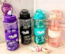 Botella 1000ml Motivacional Hello Ready Go Sport WF62