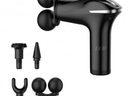Pistola Masajeador Fascial LUO LU-4988 Con 4 Cabezas