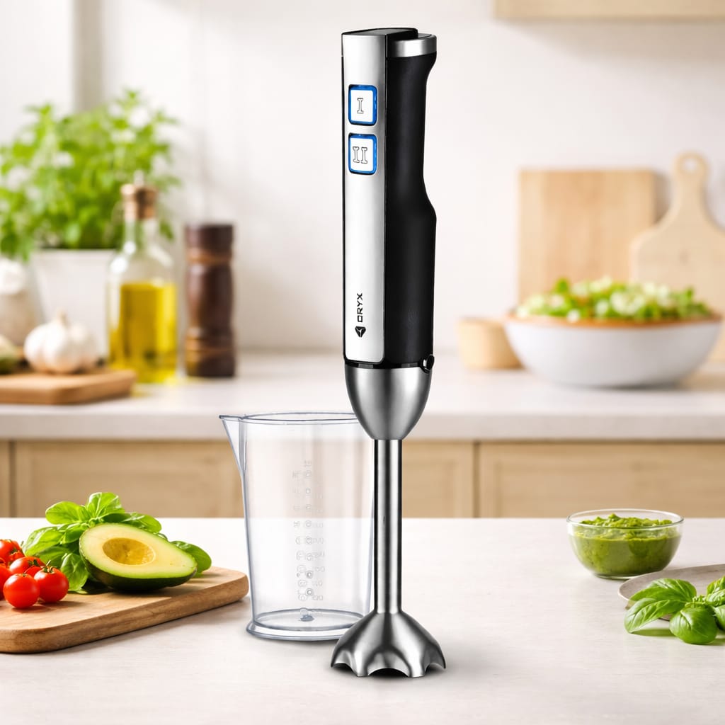 Licuadora De Mano Oryx 600w Con Vaso HB-6005A - Image 2