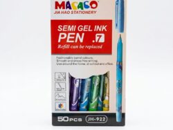 Caja de 50 Bolígrafos Semigel Macaco Pen .7 JH-922