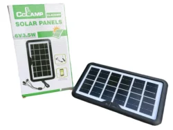 Panel Solar Viajero Cl-635 6v 3.5w Usb Múltiples Cabezales