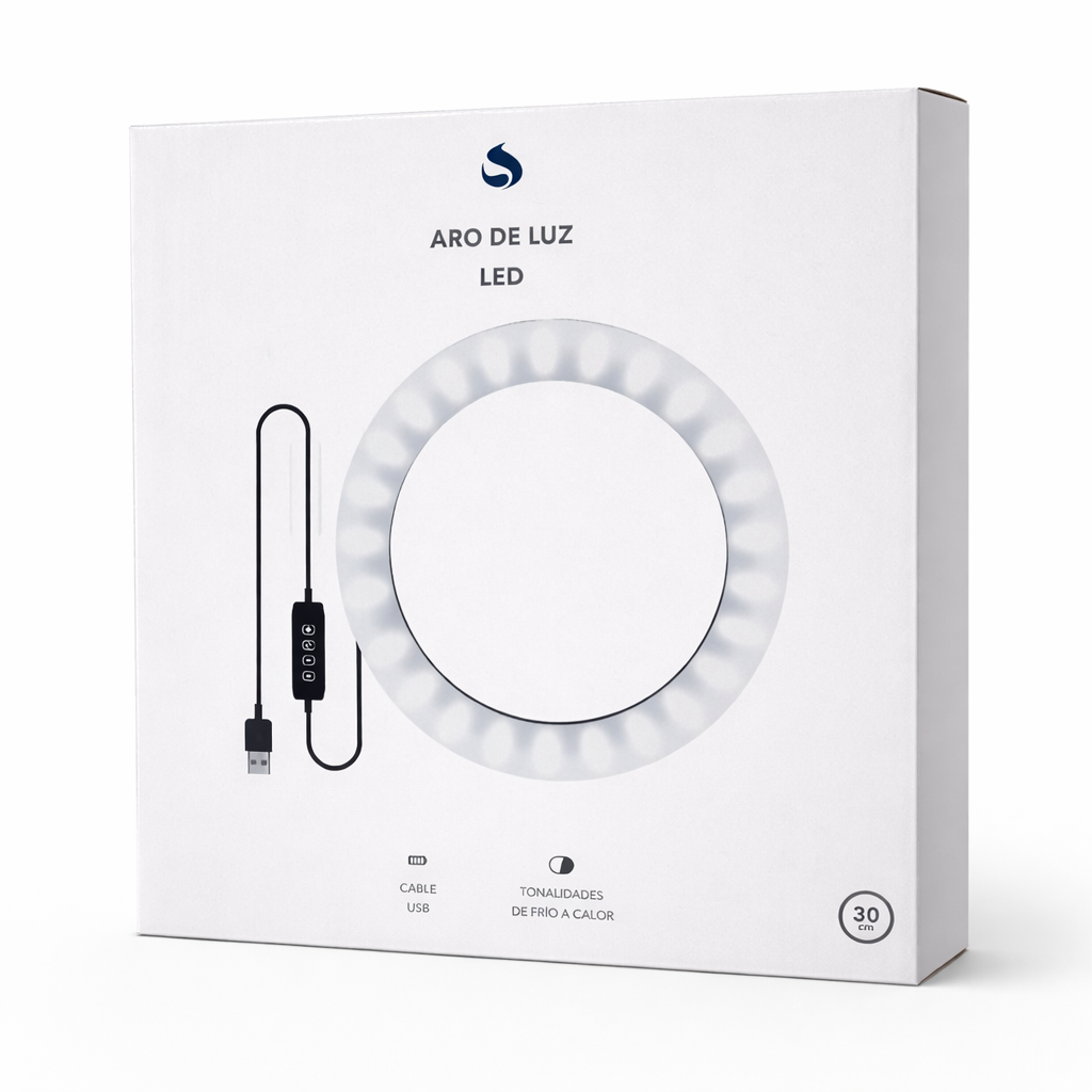 Aro De Luz Led Tonalidades Blancas ILU0066 30cm