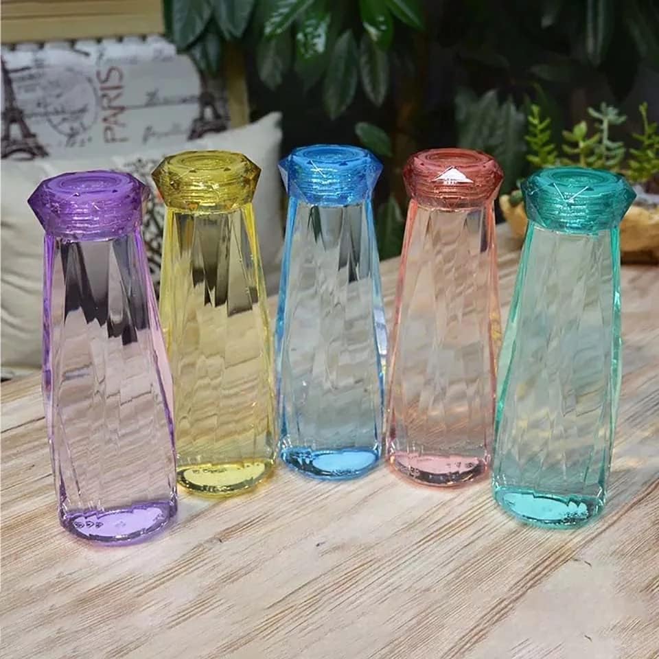 Botellas de Agua de Vidrio Diseño Diamante de 414 ml Nextshop GT2357 - Image 6