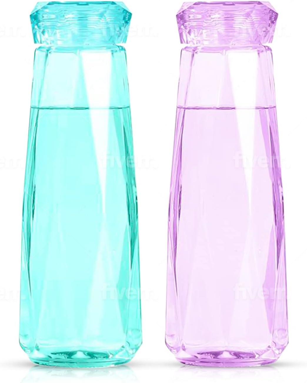 Botellas de Agua de Vidrio Diseño Diamante de 414 ml Nextshop GT2357 - Image 2