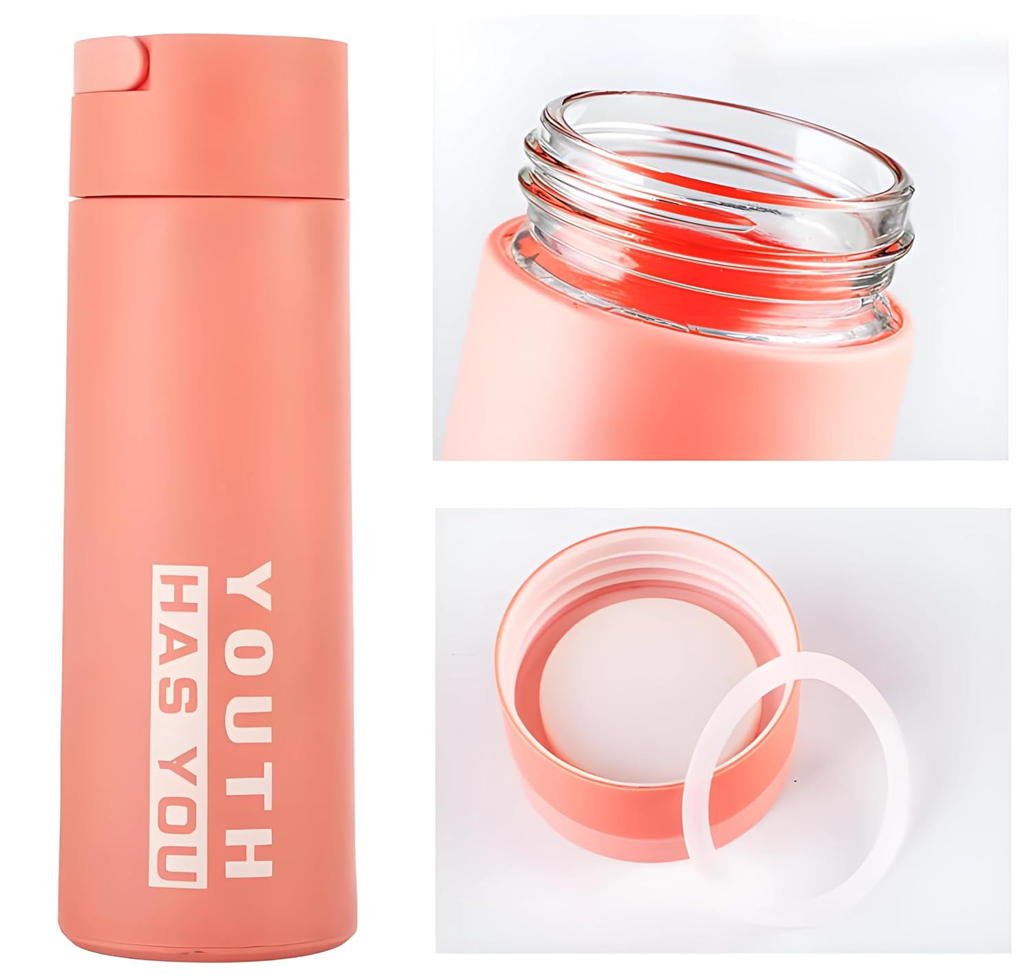 Botella de Vidrio de Borosilicato Youth Has You 500ML GT2358 - Image 6