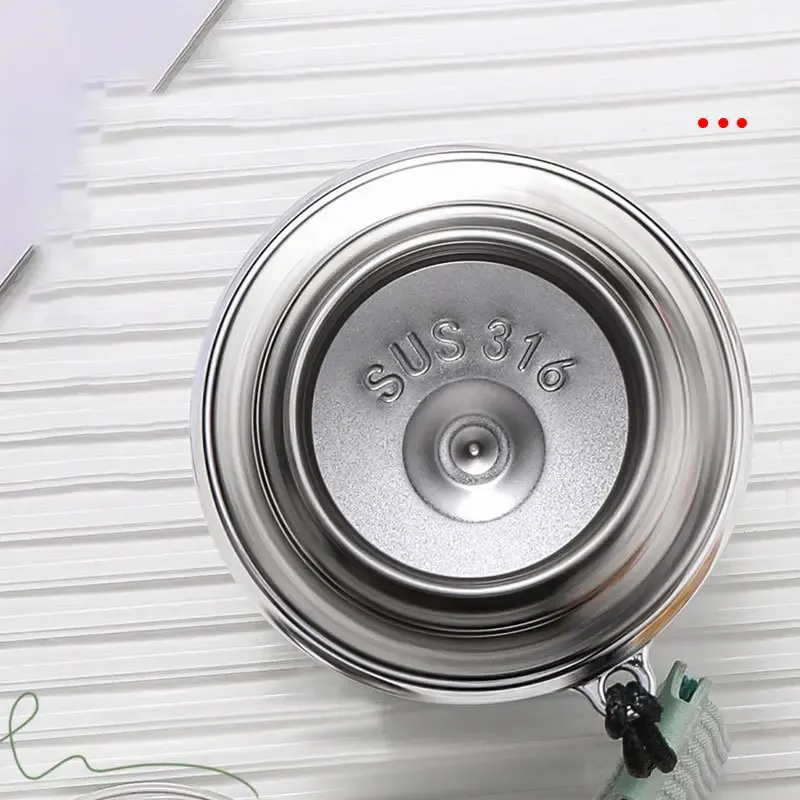 Termo Premium Vacum 800 Ml Acero Inoxidable Agarre Caja Azul con Blanco - Image 4