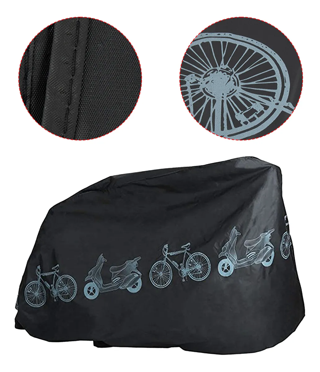 Funda Impermeable De 210 X 100 Cm Para Bicicleta Moto F-91087